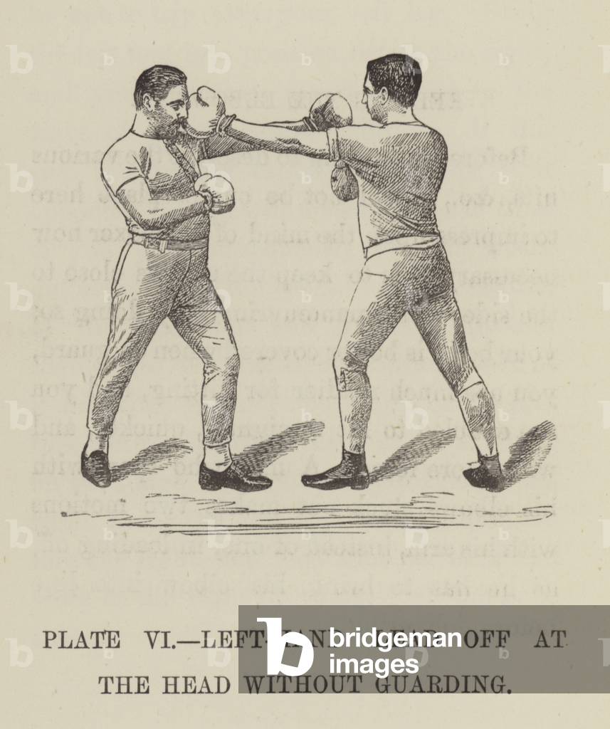 Left-hand lead off at the head without guarding (engraving)