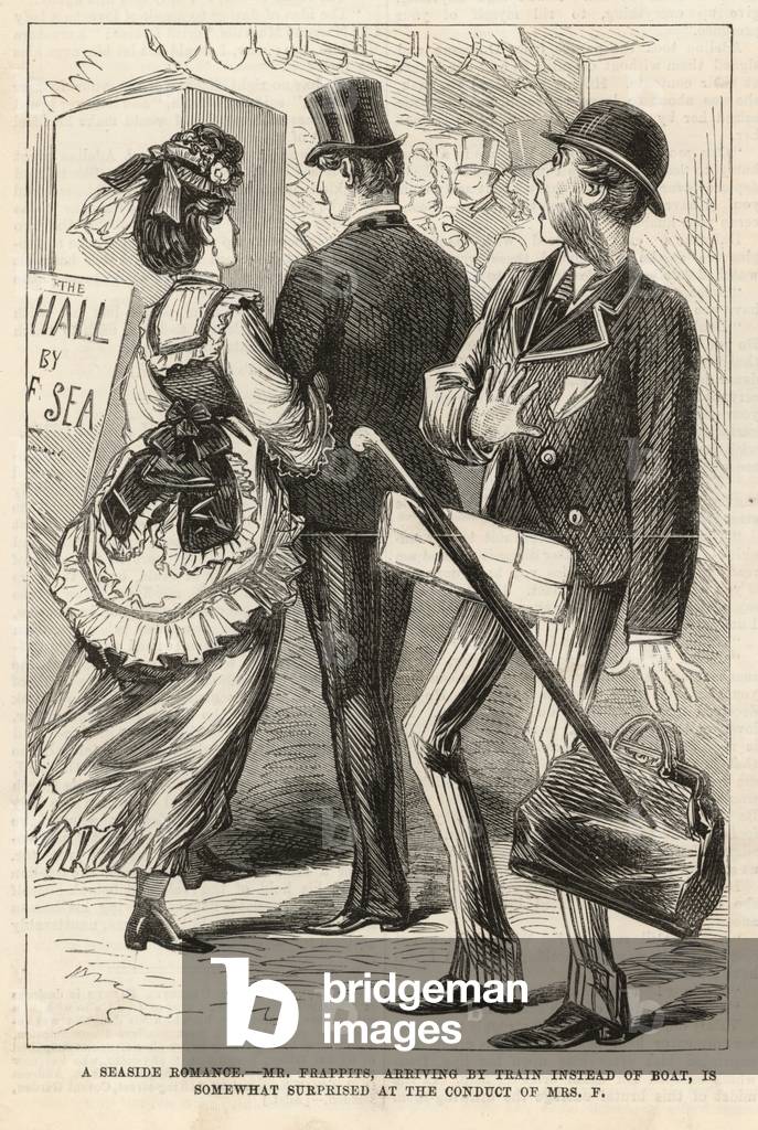 A seaside romance (engraving)