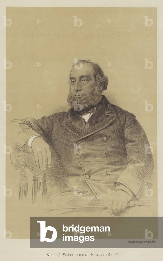 Sir J Whittaker Ellis, Baronet (litho)