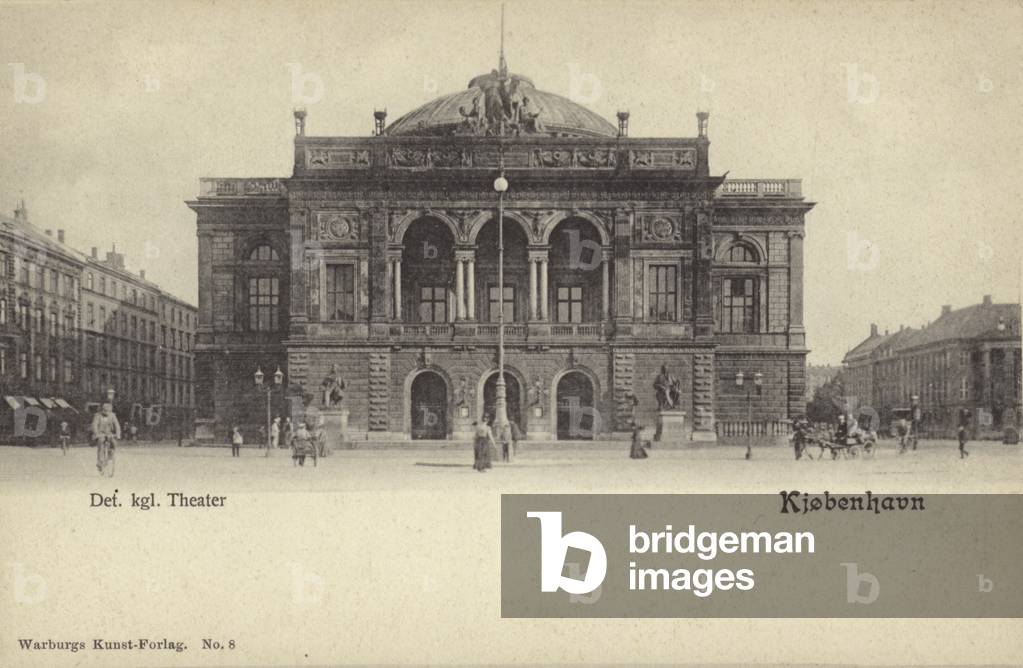 Royal Danish Theatre, Copenhagen (b/w photo)