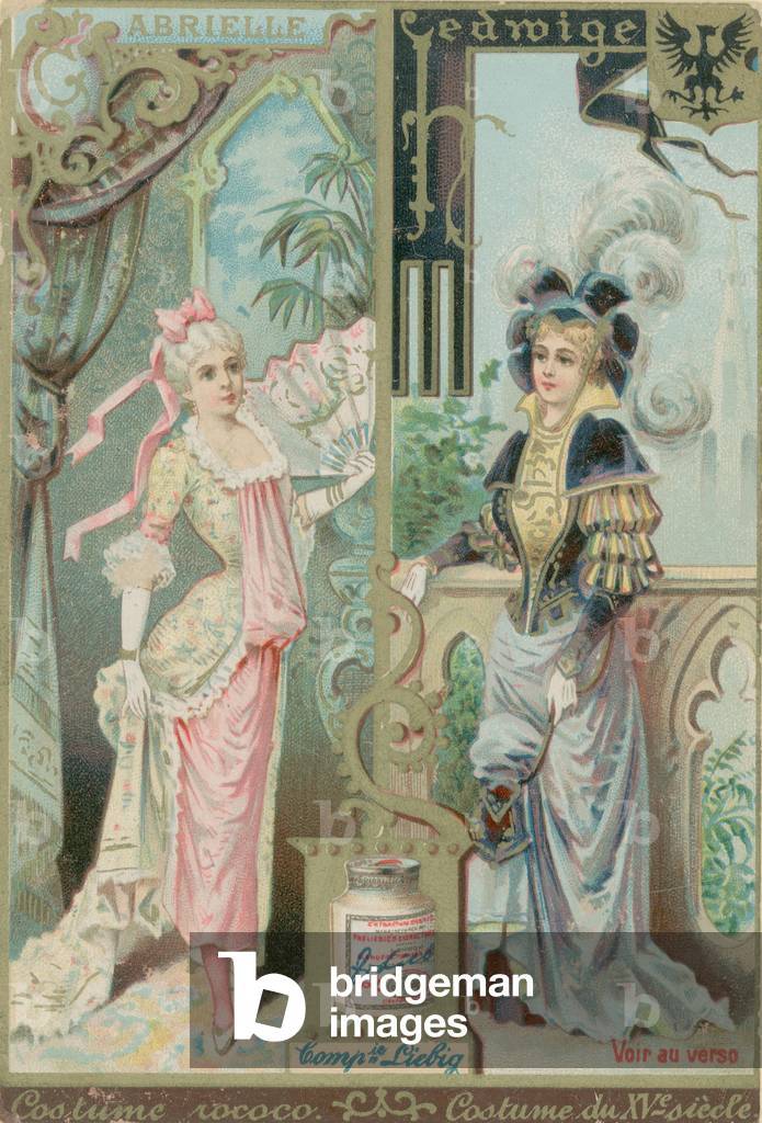 Gabrielle and Hedwige (chromolitho)