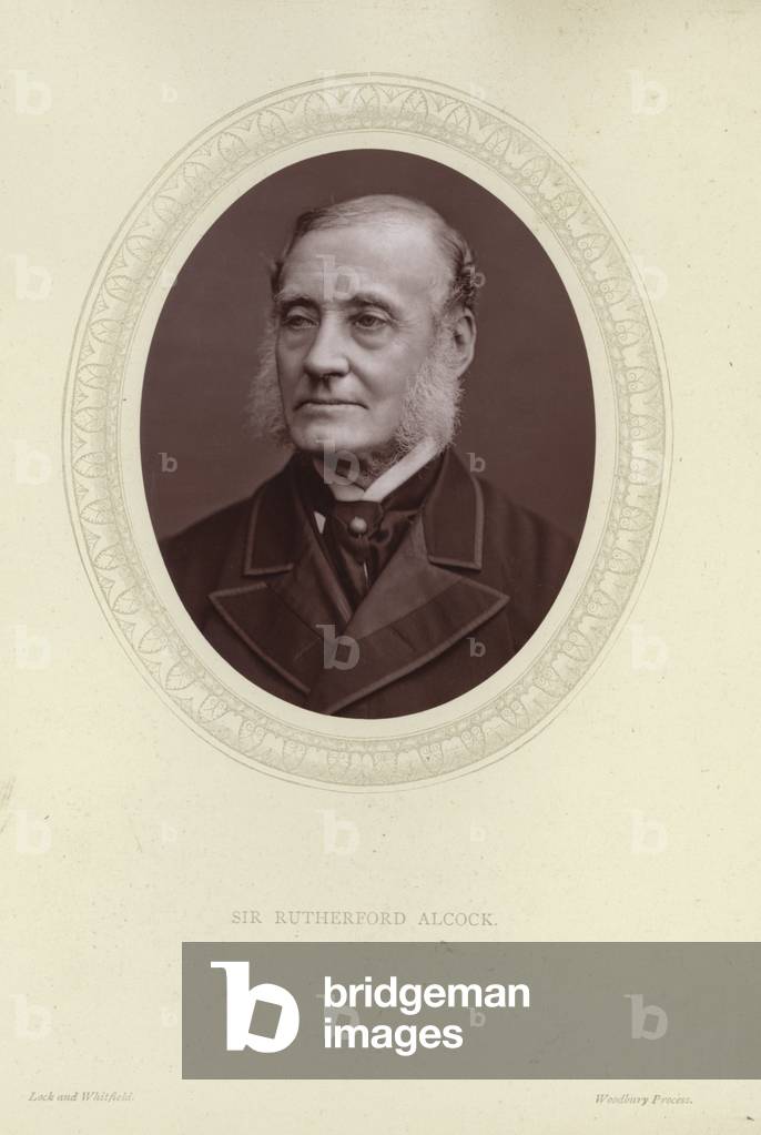 Portrait of Sir Rutherford Alcock (b/w photo)
