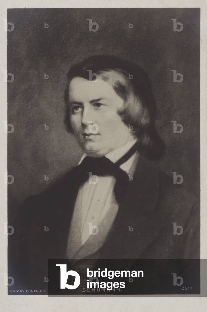 Robert Schumann, German composer (litho)