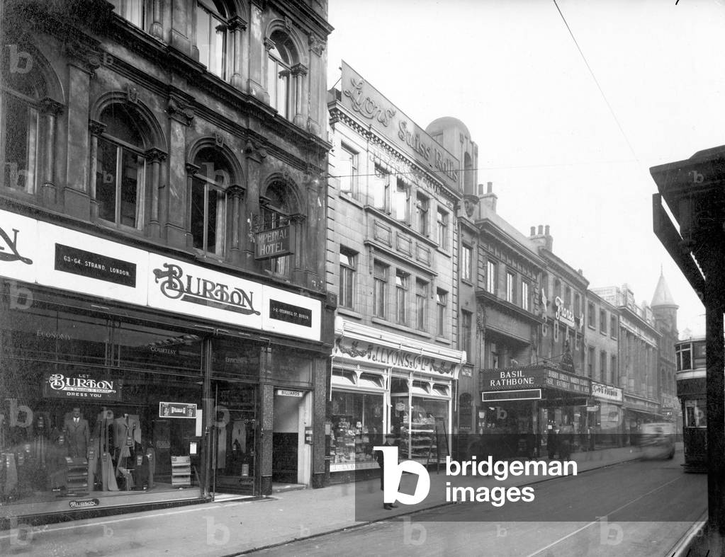 Burton Menswear Store, Briggate, Leeds, 1938 (b/w photo)