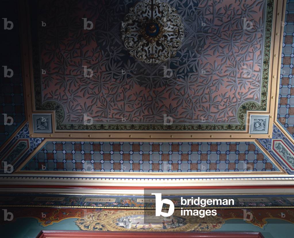 Ceiling detail, Honolulu House, Michigan (photo)