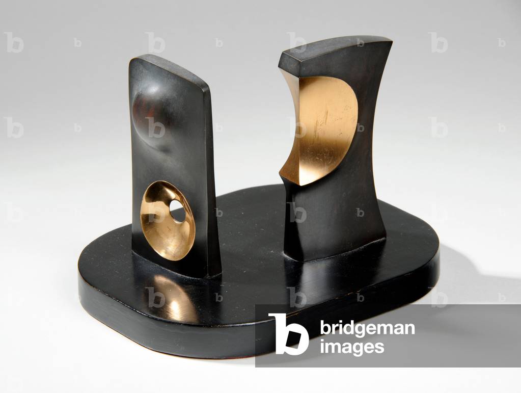 Two Bronze Forms, 1978 (bronze)