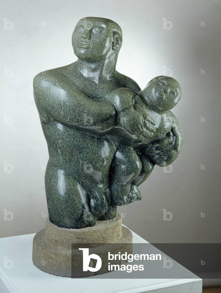Padre e figlio, c.1931 (marmo) (vedi anche 208923, 208924)