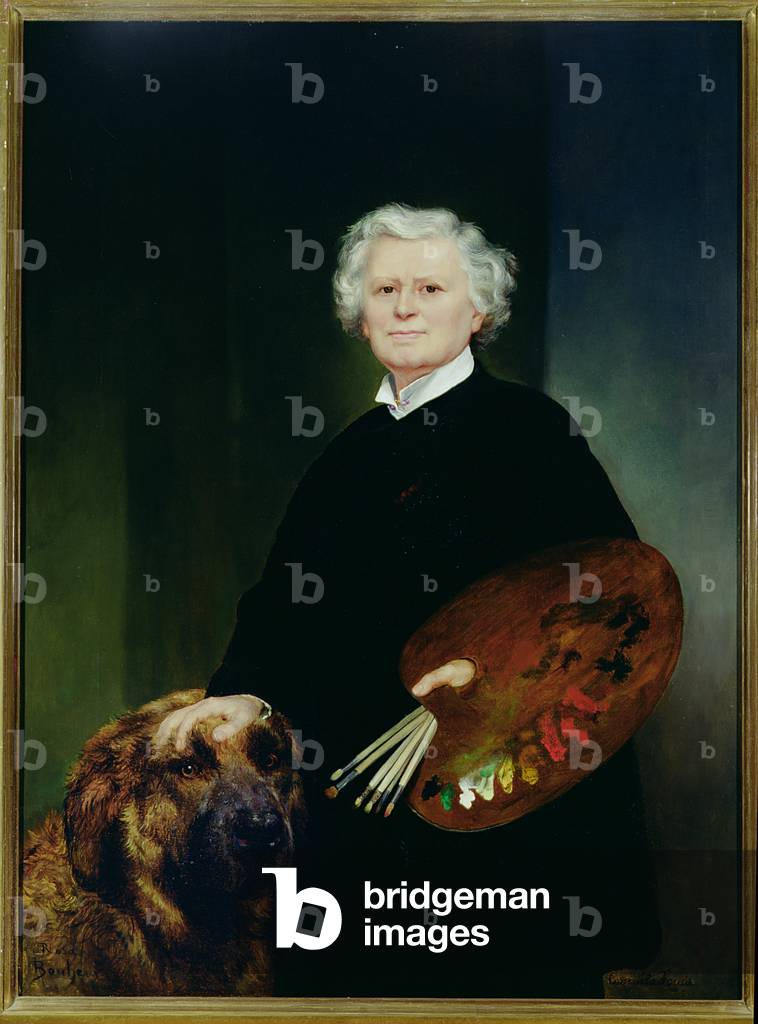 Portrait of Rosa Bonheur (1822-1899) (oil on canvas)