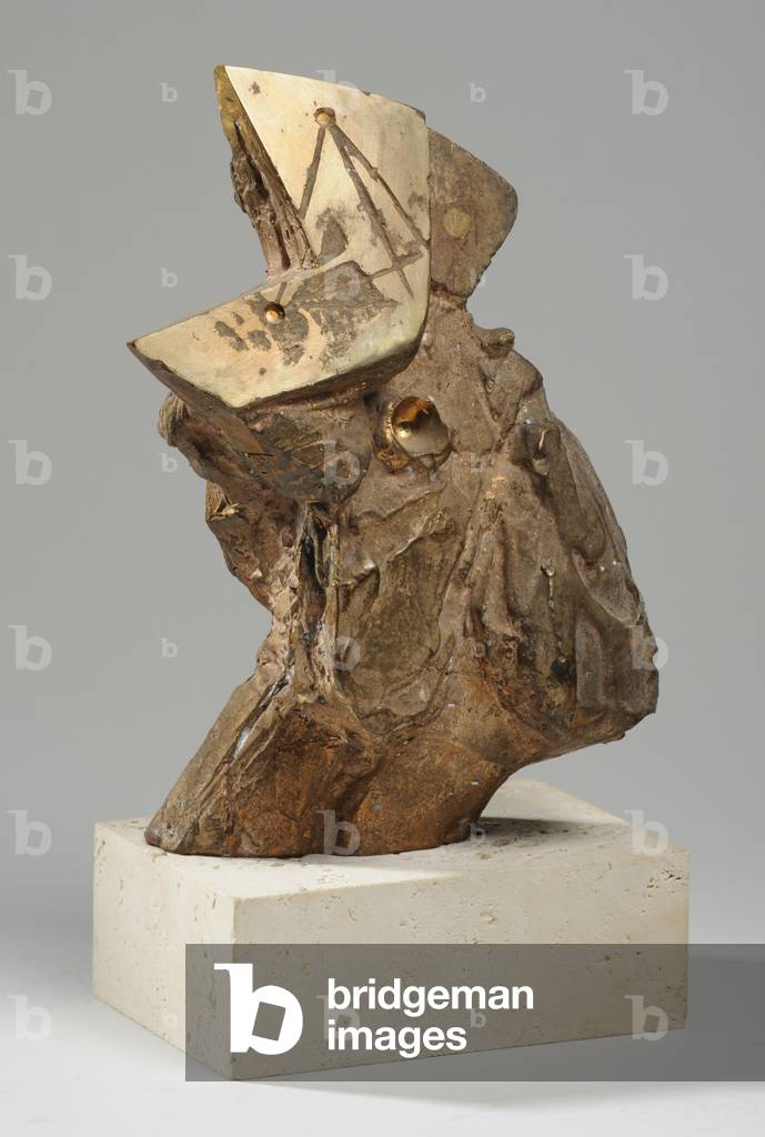 Head of a Cockerel, c.1955 (bronze) (see also876222-4)