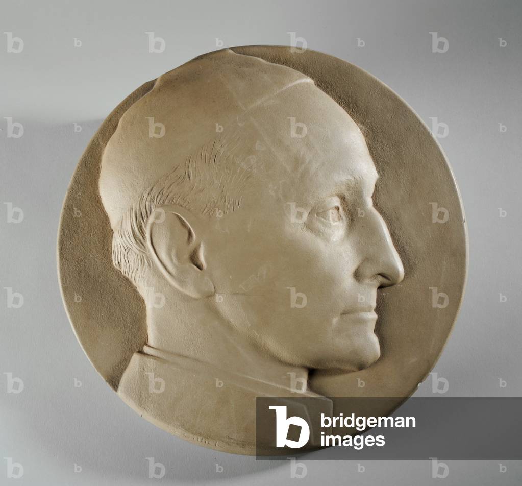 Medallion Portrait of a Cardinal or Pope (plaster)