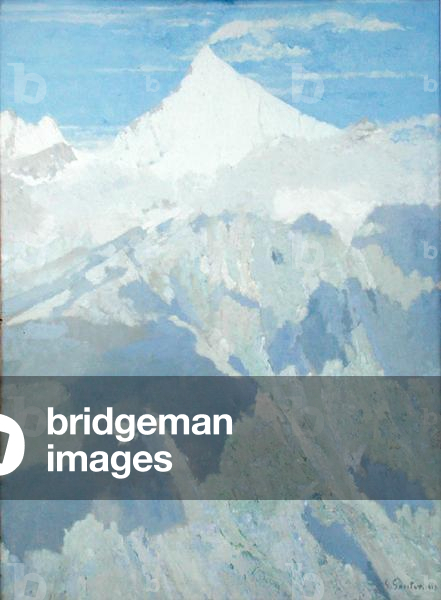 Der Weisshorn, 1918 (öl auf leinwand)