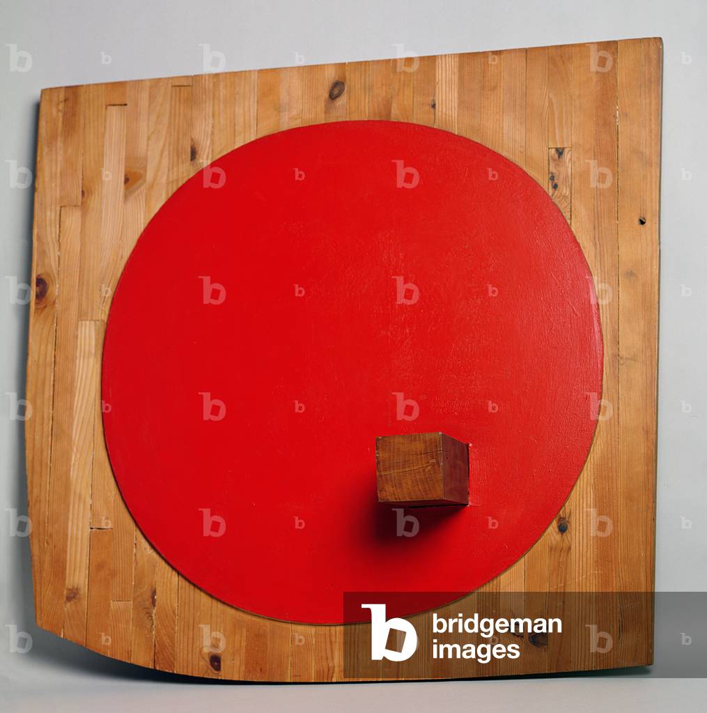 Red Circle, c.1964 (painted wood)