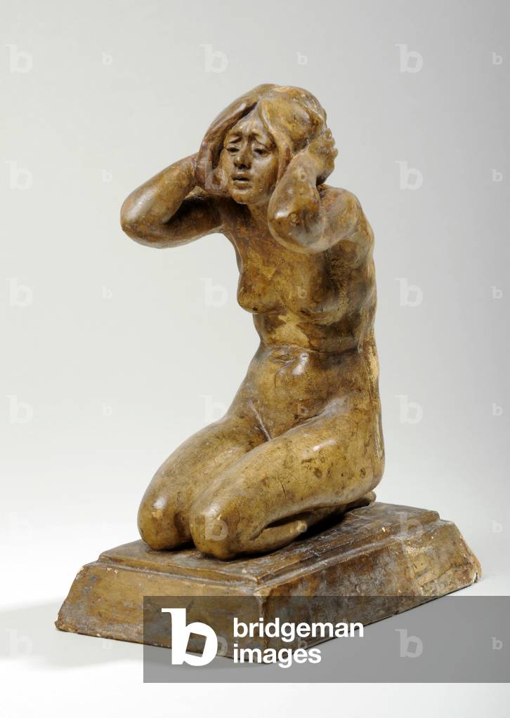Maquette for Hagar, c.1899 (tinted plaster)