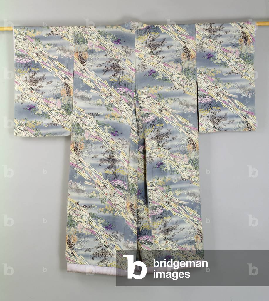 Silver print robe, Japanese