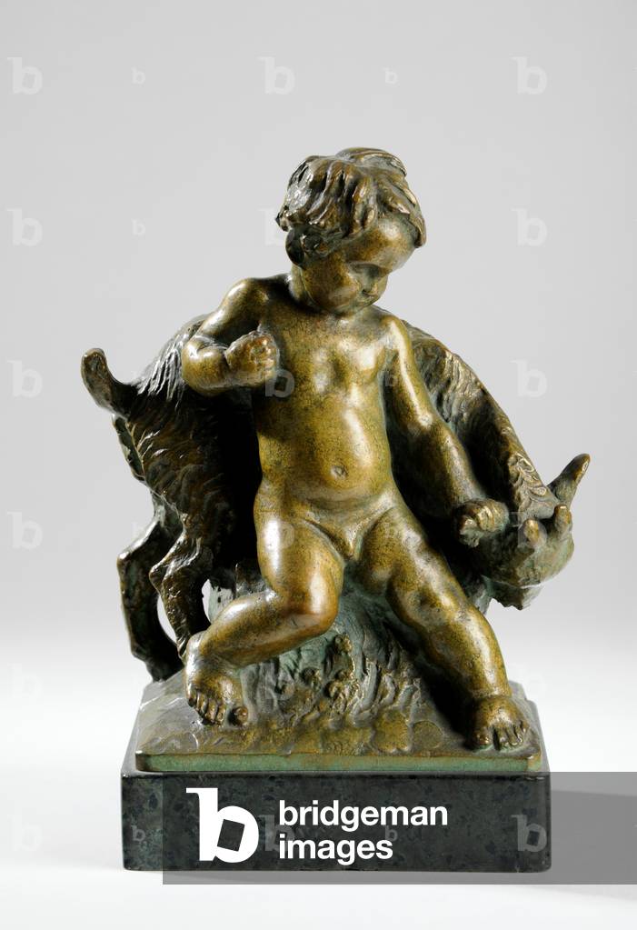 Model of the Sculpture on Leeds Civic Hall: Putto with a Goat, 1933 (bronze)