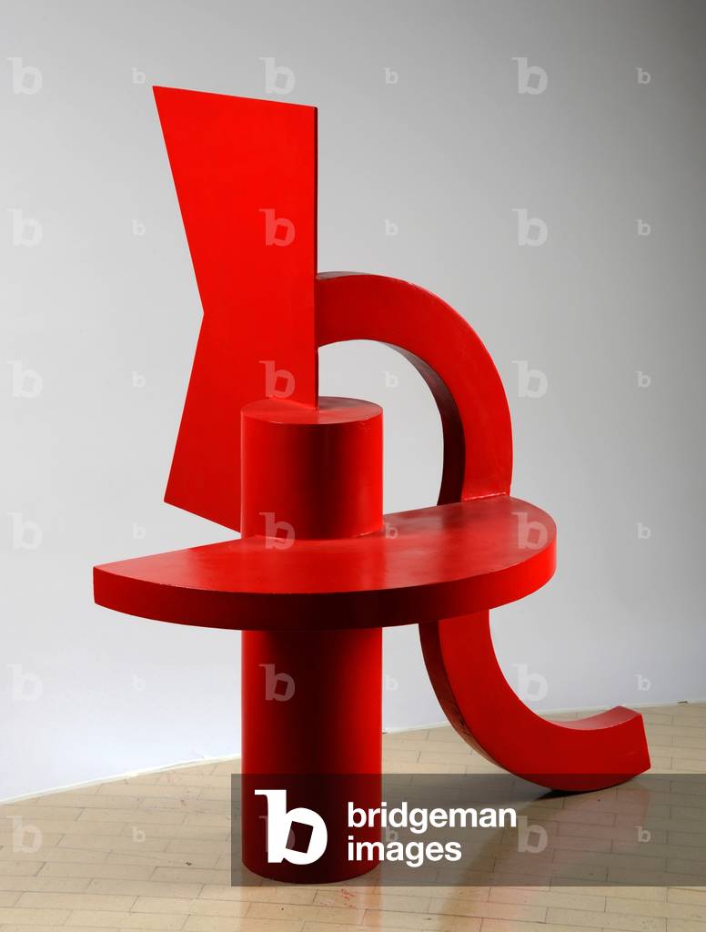 Composition in Red, c.1968 (painted steel)