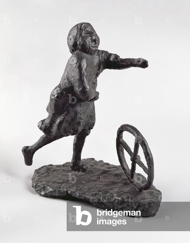 Running Girl with Wheel, c.1954 (bronze)