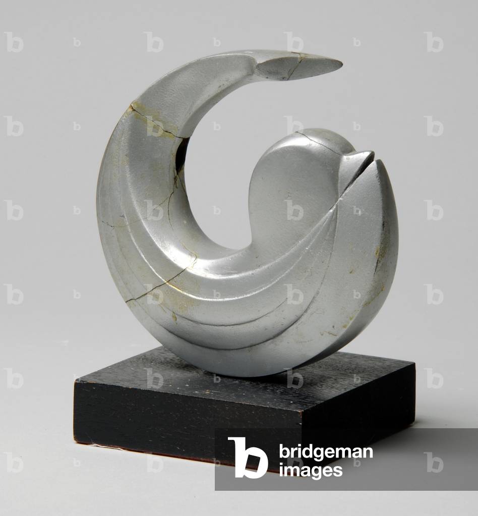 Maquette for Dolphin in 'Leap Fountain', 1988 (silver coated plastic) (see also 876199)