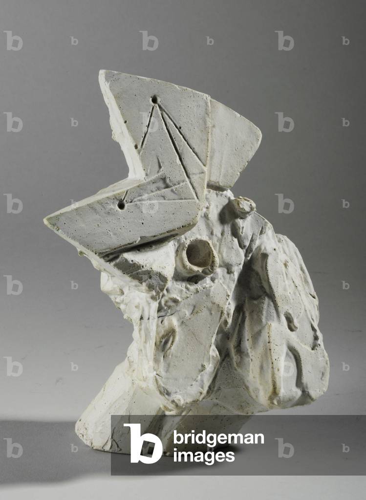 Maquette per testa di un storto bird, c.1955 (gesso) (vedi anche 440269 & 440238-39)
