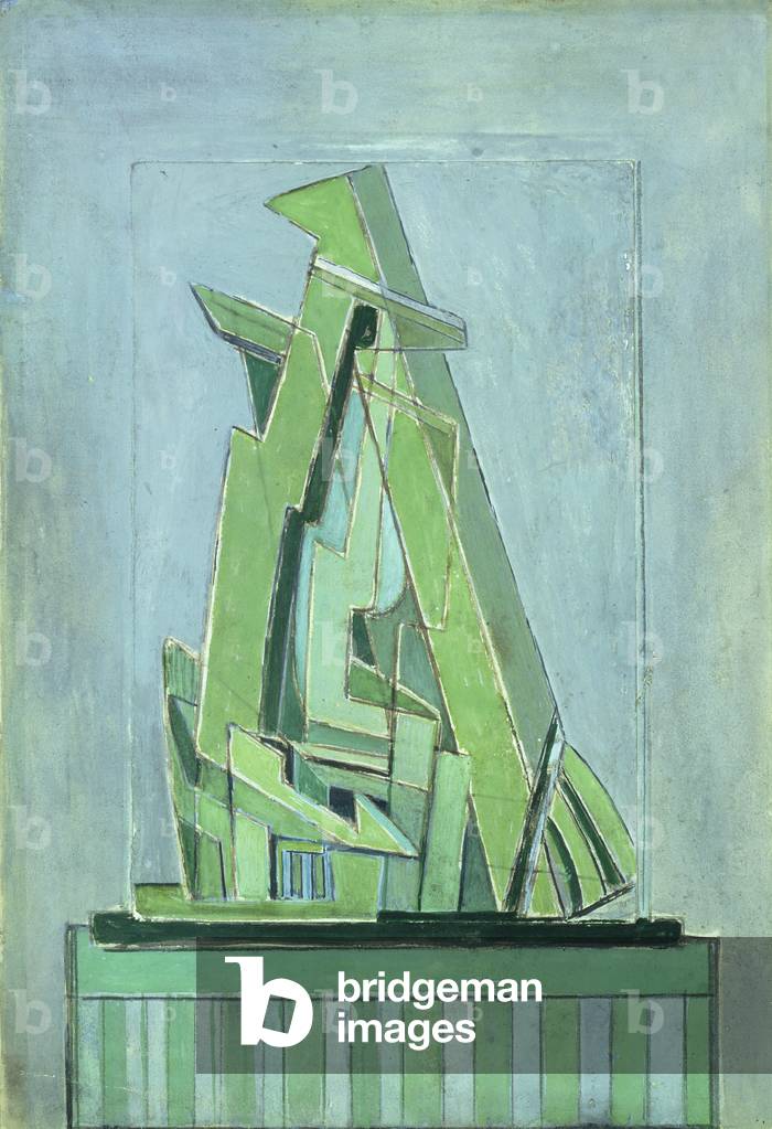 Abstract Composition No 1, 1914-18 (pencil and watercolour on paper)