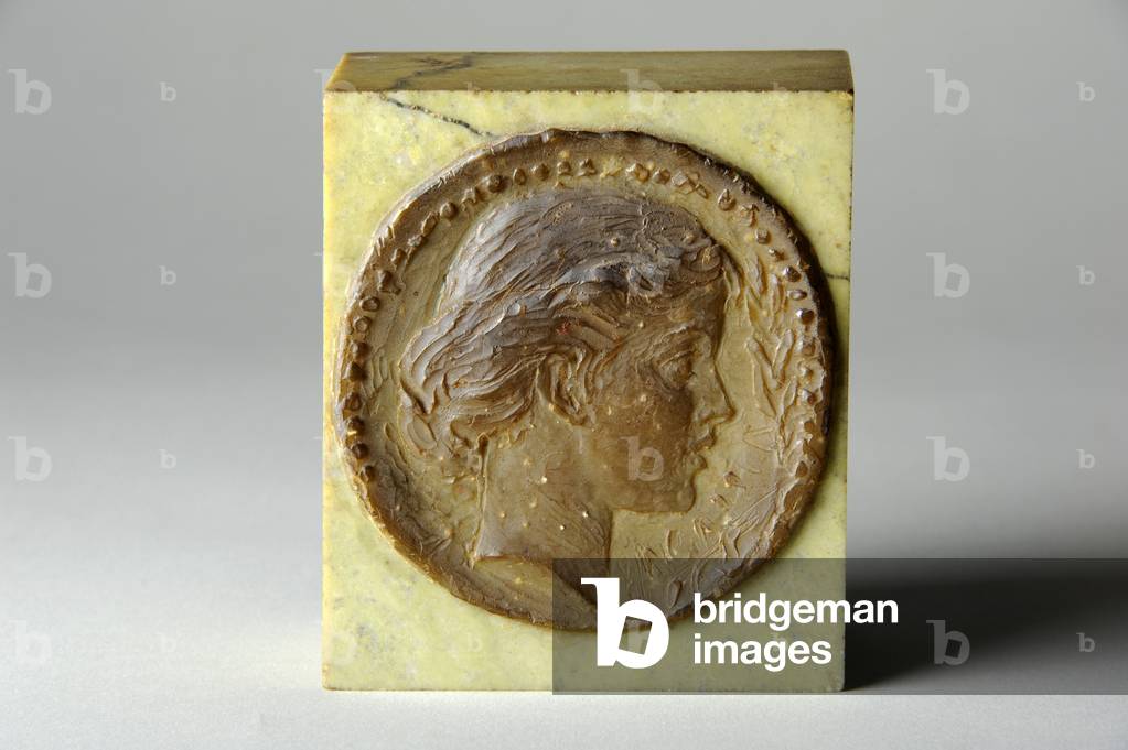 Medallion portrait of Agatha Thornycroft, c.1900 (wax)