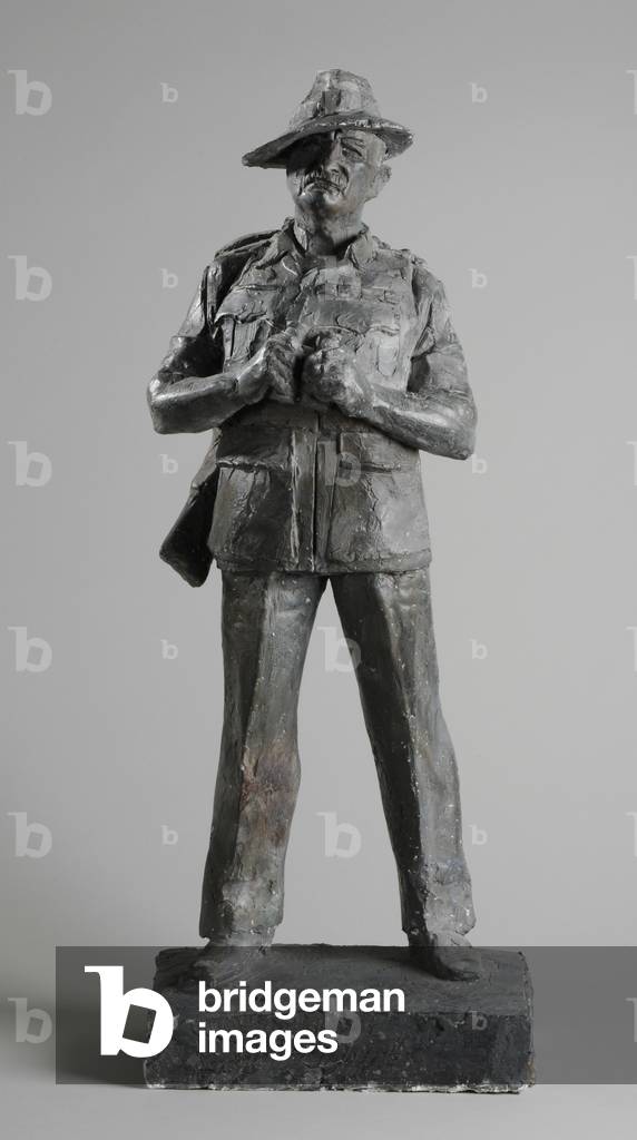Model for statue of Field Marshal Viscount Slim, 1987-90 (plaster) (see also 876201-2)