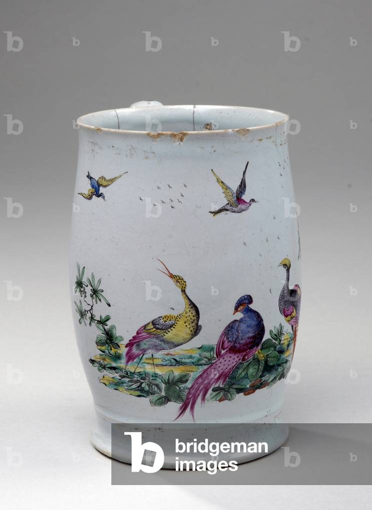 Mug, Liverpool, c.1760 (tin-glazed earthenware)