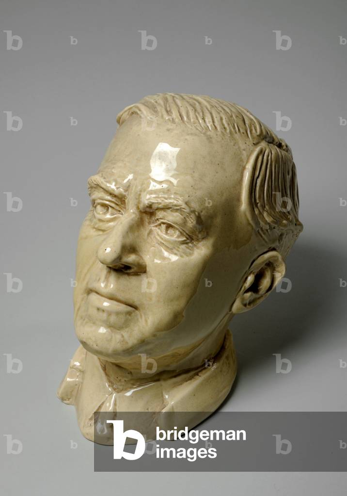 Bust of a Man, c.1934 (glazed ceramic)
