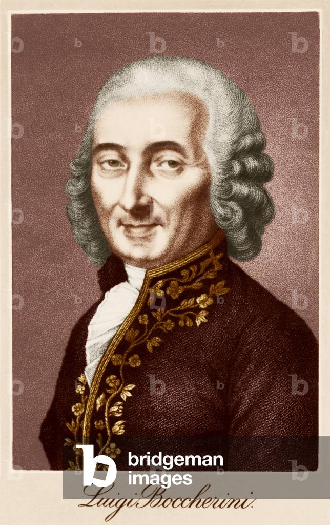Luigi Boccherini, Italian cellist and composer 1743-1805.