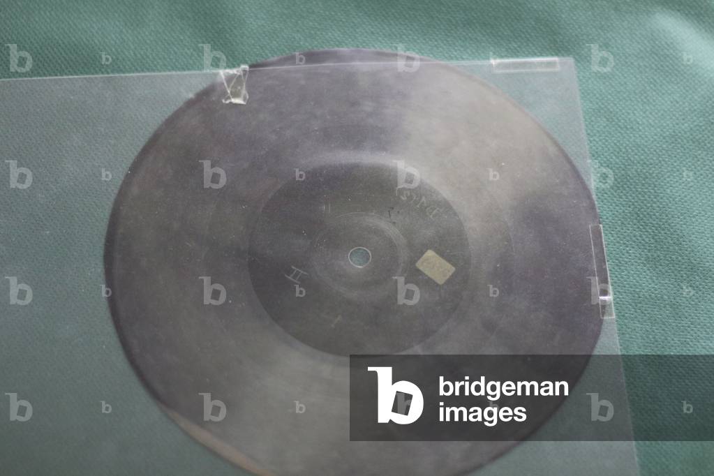 Used x-ray plate recut for recording