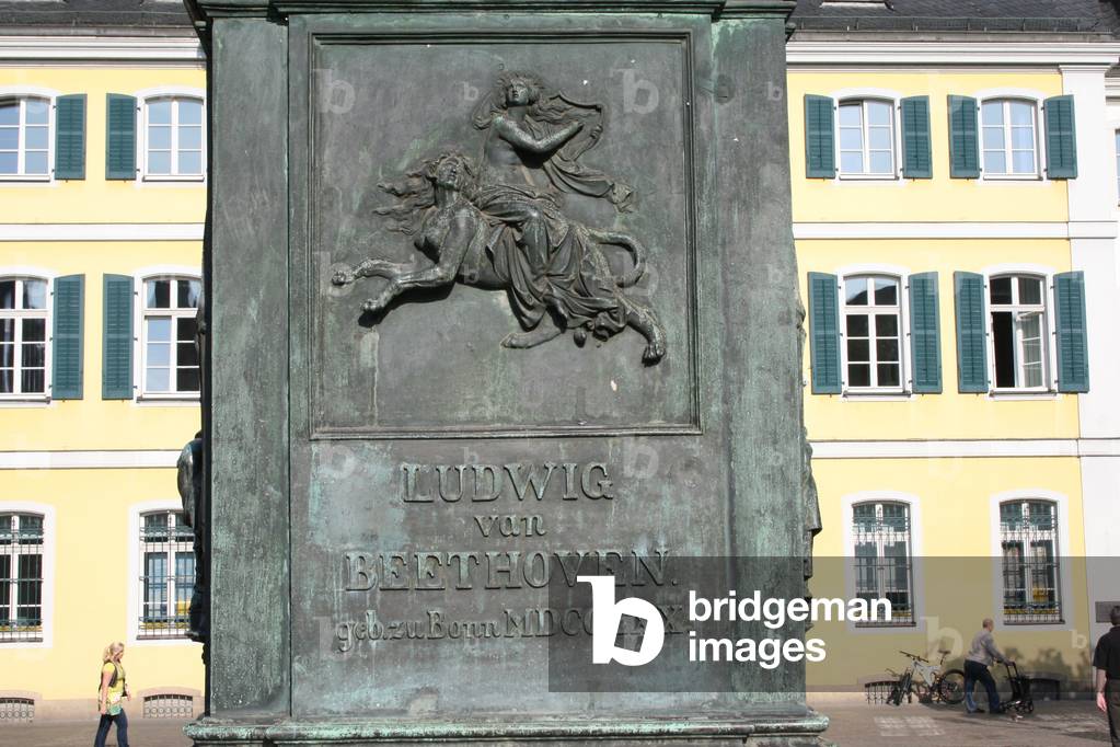 Dedication on Ludwig van Beethoven Statue base