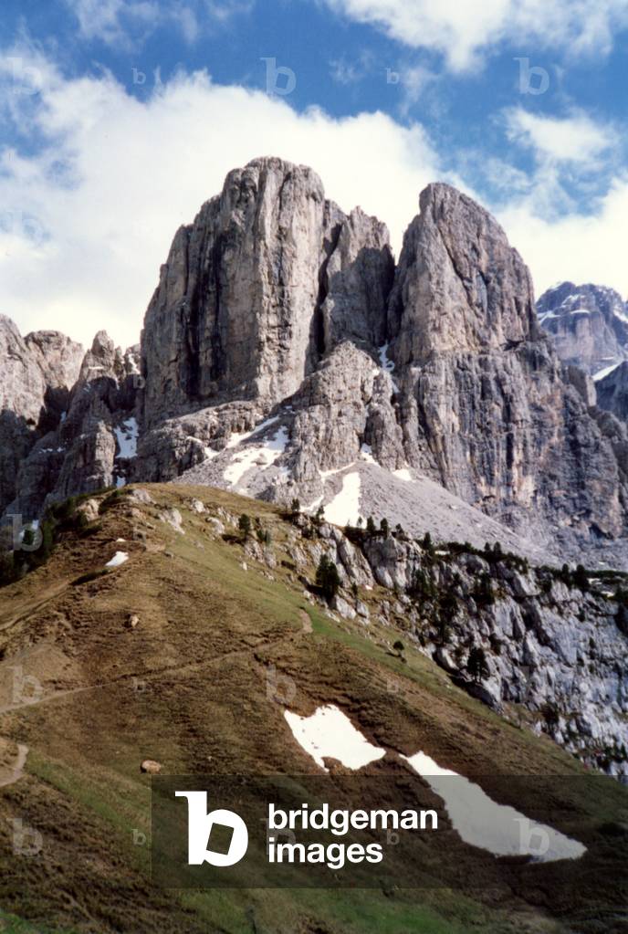 Mountains surrounding Toblach where