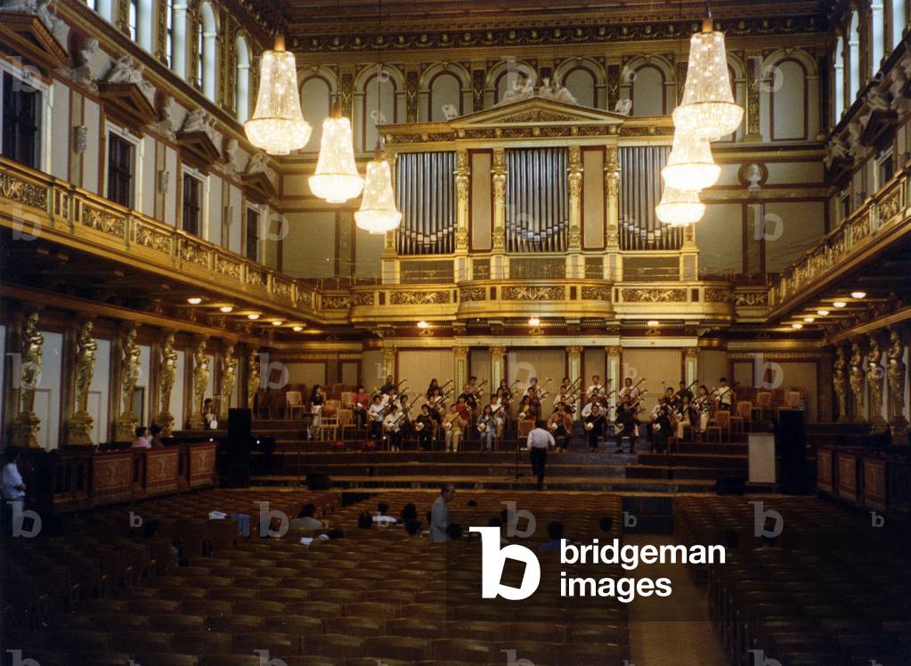 Japanese orchestra of traditional string instruments