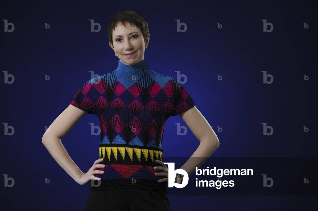 Writer, broadcaster and academic Shereen El Feki at the Edinburgh International Book Festival, 2013 (photo)