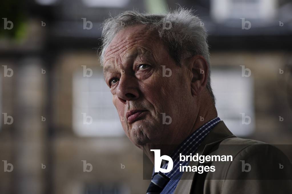 British academic, historian and author Norman Stone at the Edinburgh International Book Festival, 2013 (photo)