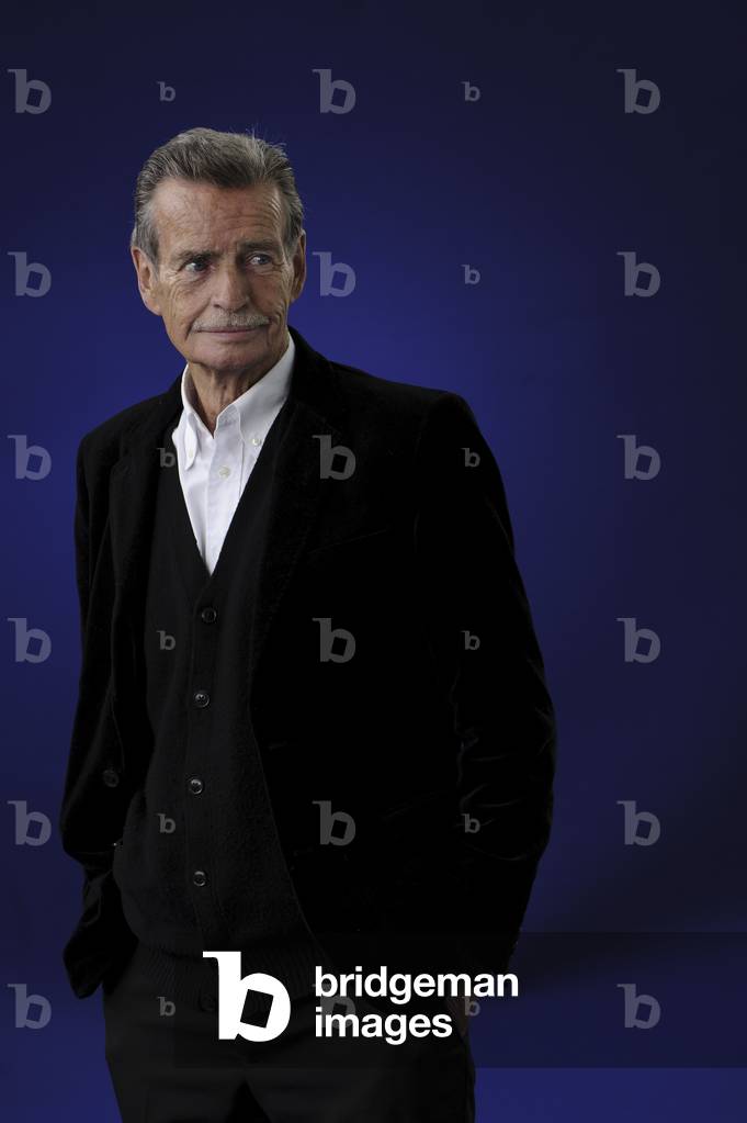 Scottish writer of novels, short stories, and poetry William McIlvanney at the Edinburgh International Book Festival, 2013 (photo)