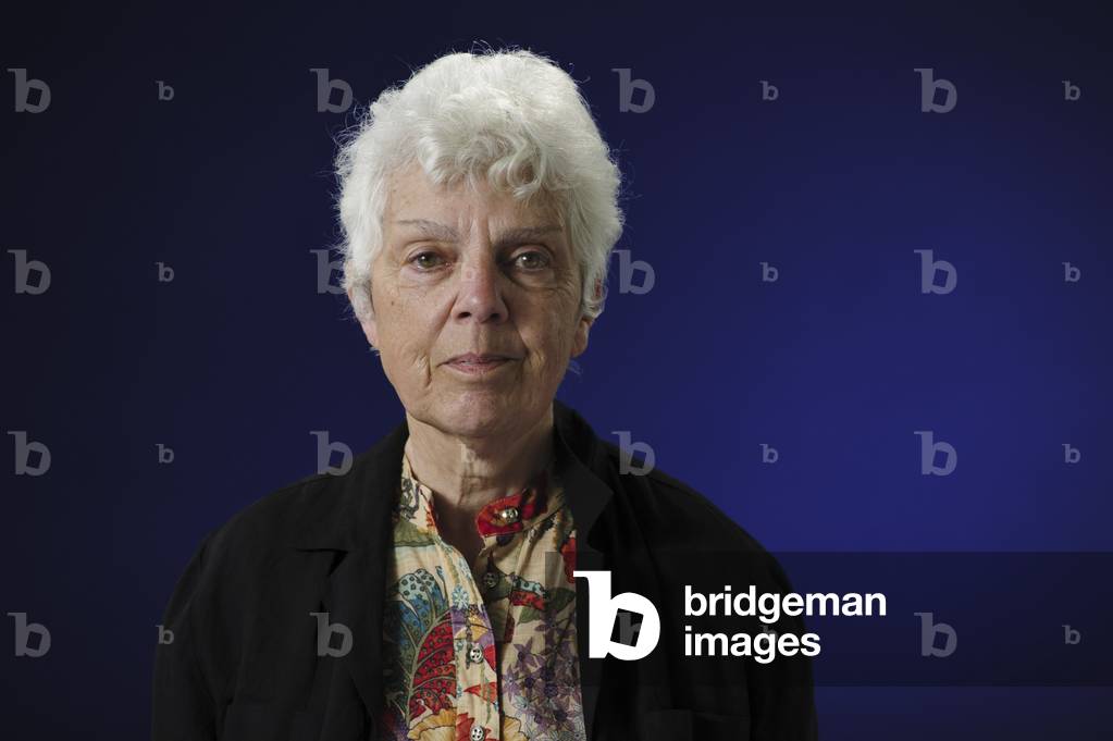 Scottish literary historian and arts establishment figure Jenni Calder at the Edinburgh International Book Festival, 2013 (photo)