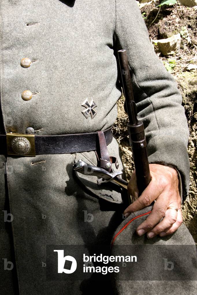 France, Champagne-Ardenne, Marne (51), Vienne le Chateau (Vienne-le-Chateau) - Camp de la Vallee Moreau - recontitution and remnants of a german camp of the First World War (First World War 1914-1918 or 14-18). Photography Florent Lamontagne