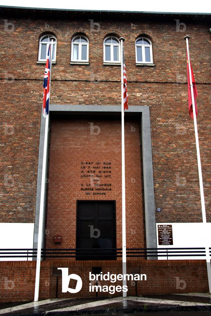 France, Champagne-Ardenne, Marne (51), Reims - Building where has been signed the Armistice of the Second World War (Second World War 1939-1945 or 39-45), on May, 7th 1945. Photography Florent Lamontagne