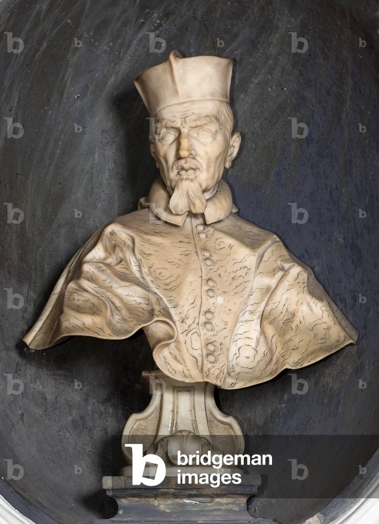 Bust-portrait of Cardinal Stefano Durazzo, 1677 (marble)