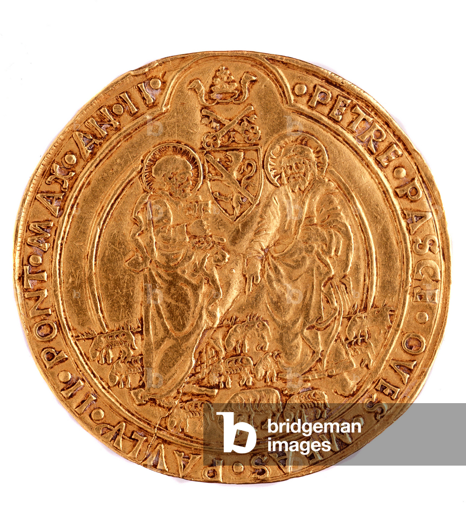 Coin (4 ducats) of Pope Paul II from Vatican, 15th century (gold)