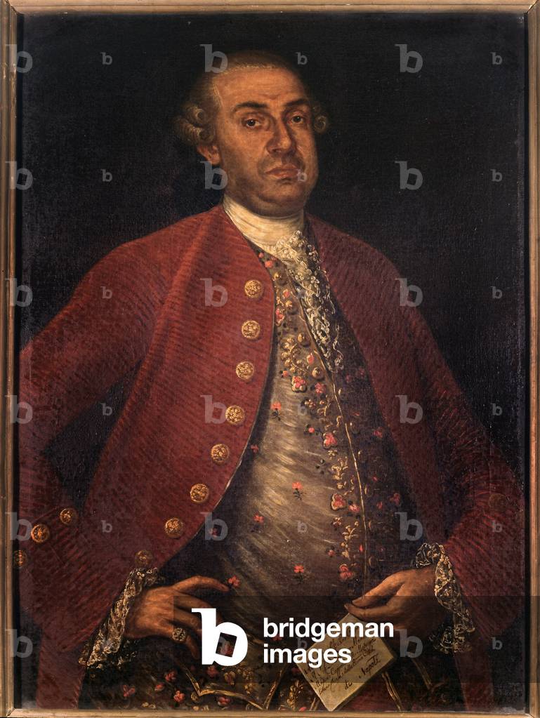 Portrait of Gennaro Manna, italian composer (painting, 18th century)