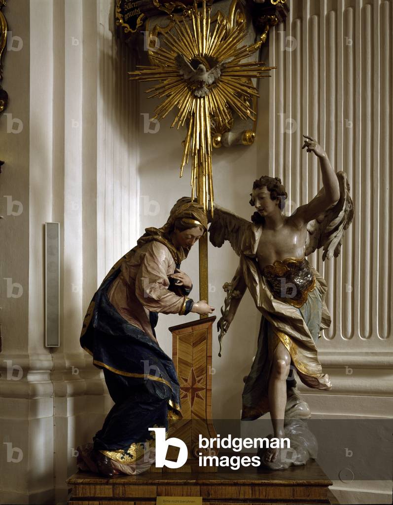 the Annunciation, 1763-1764 ( Wood Sculpture)