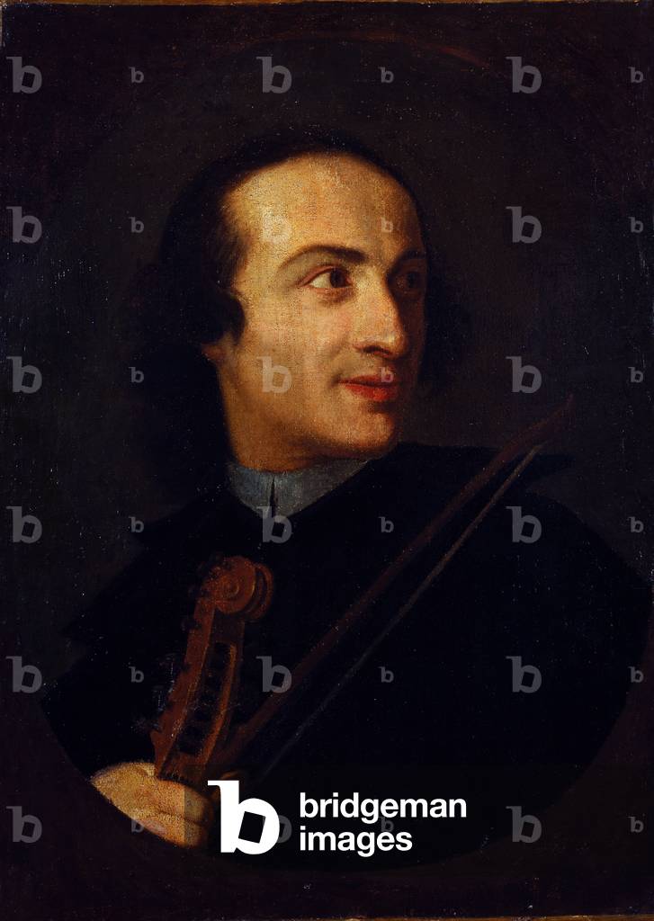 Portrait of Giuseppe Tartini, Italian violinist and composer. 18th century (painting)