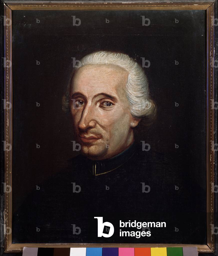 Portrait of Carlo Zanolini, Italian organist. 18th century (painting)
