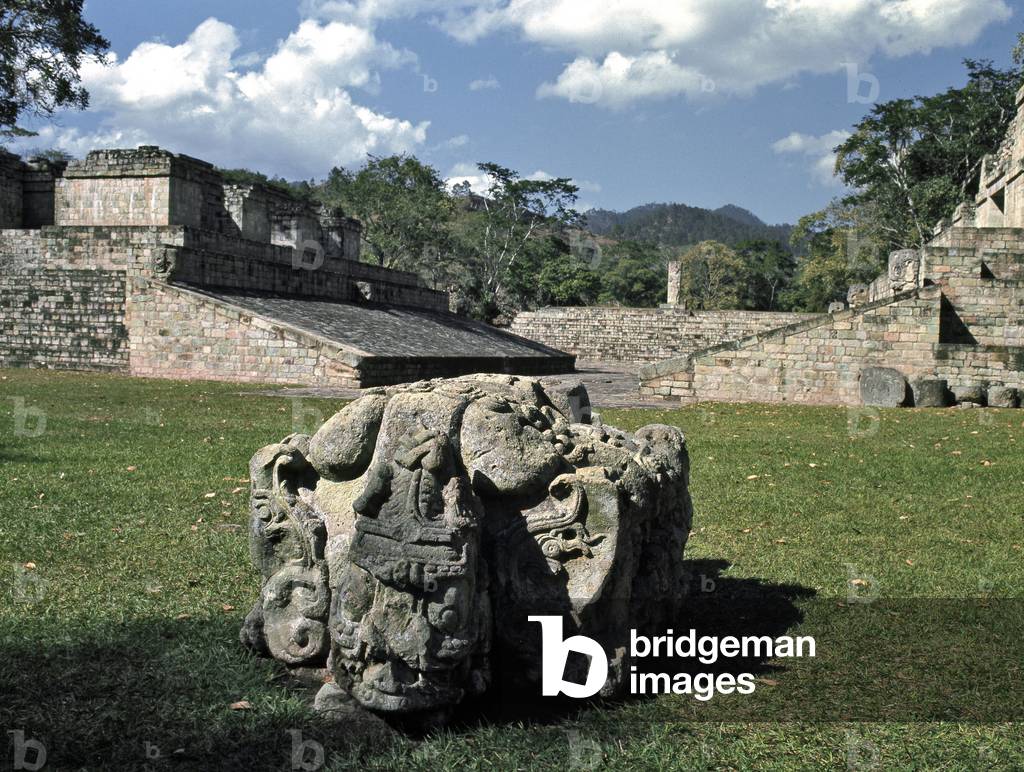 The ballcourt and altar M, 378 AD