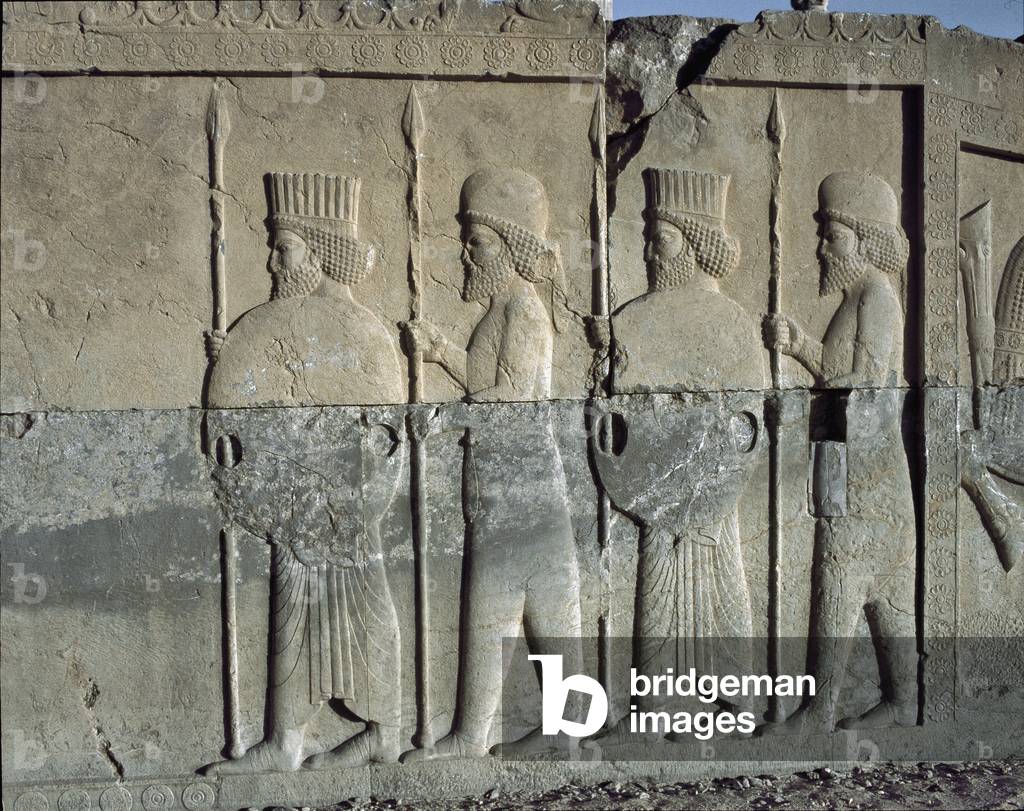 Imperial guard.Reliefs of the eastern staircase of the Apadana, 6th century BC