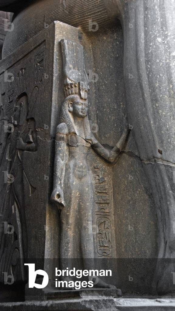 Detail of the representation of Queen Nefertari, wife of Pharaoh Ramses II (relief)