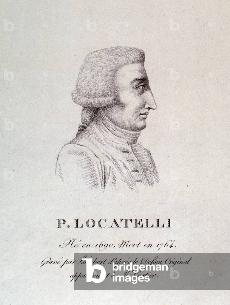 Portrait of Pietro Locatelli, 18th century (Engraving)