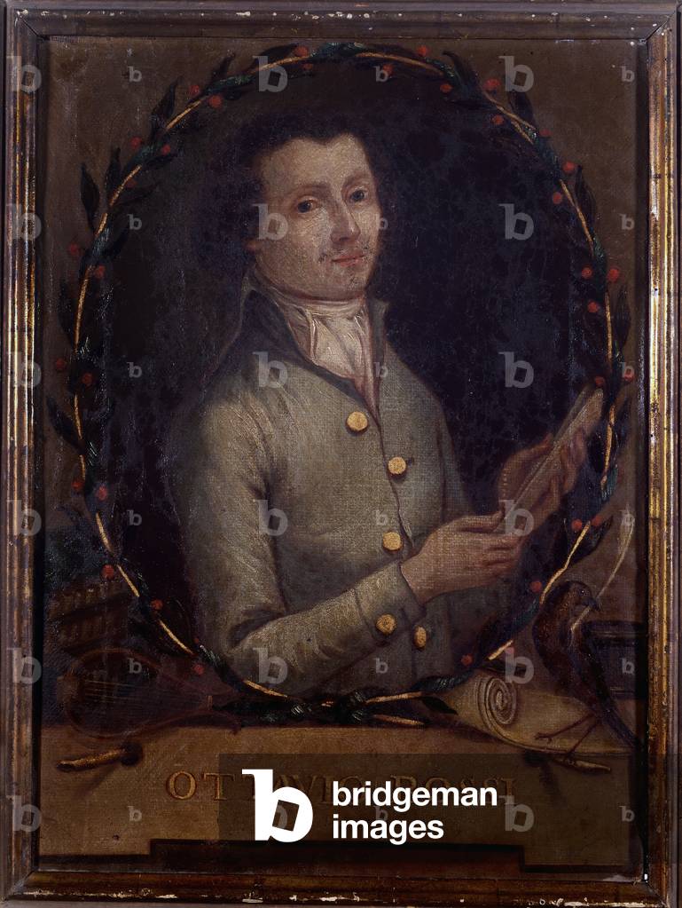 Portrait of Ottavio Bossi, Italian composer(painting, 19th century)